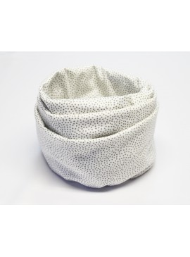 Nursing scarf - White Poppy